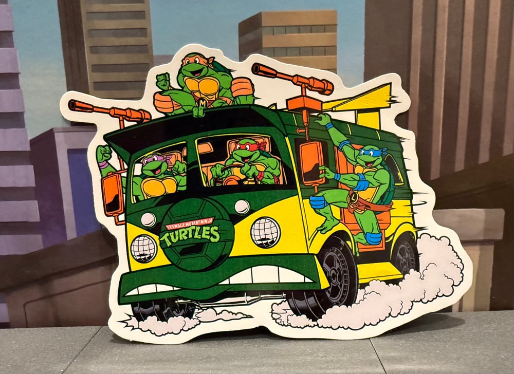 Image of MASSIVE 6” Party Wagon Premium Vinyl Sticker