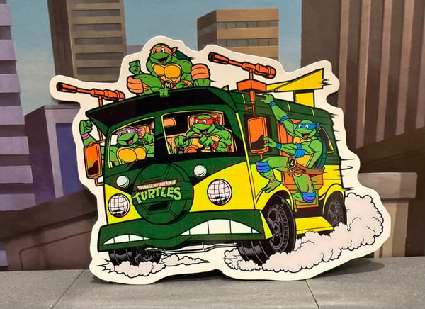 Image of MASSIVE 6” Party Wagon Premium Vinyl Sticker 