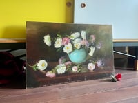 Image 2 of Oil Floral on Stretched Canvas