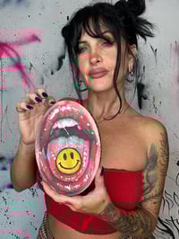 Image 4 of “HAPPY PILL” ORIGINAL PAINTING ON CANVAS 7”x5”