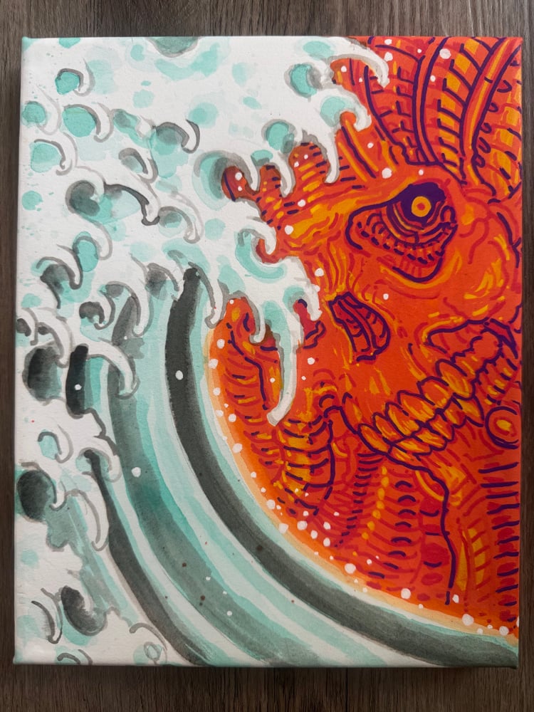 Image of Tim Lehi “Mech Wave” Painting