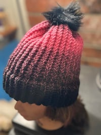 Image 1 of hand made beenies by Amy