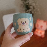 Image 1 of sky blue koala latte mug