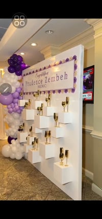 Image 2 of White Champagne stand for cocktail  for rent only 