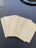 Ancien jeu de cartes humoristiques, au pochoir signées E.Serre, 12 cartes complet! XIXème siècle 