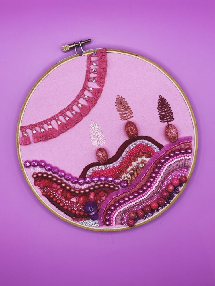 Image of Magenta Haze Landscape Hoop