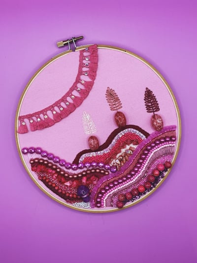 Image of Magenta Haze Landscape Hoop