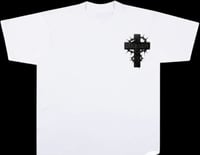 Image 1 of White Locked’n Cross Tee
