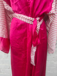 Image 6 of Katie Kimono Kaftan- hot pink spots 