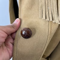 Image 3 of Vintage Suede Fringe Hem Leather