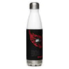 BOSSFITTED Black and Red Stainless Steel Water Bottle