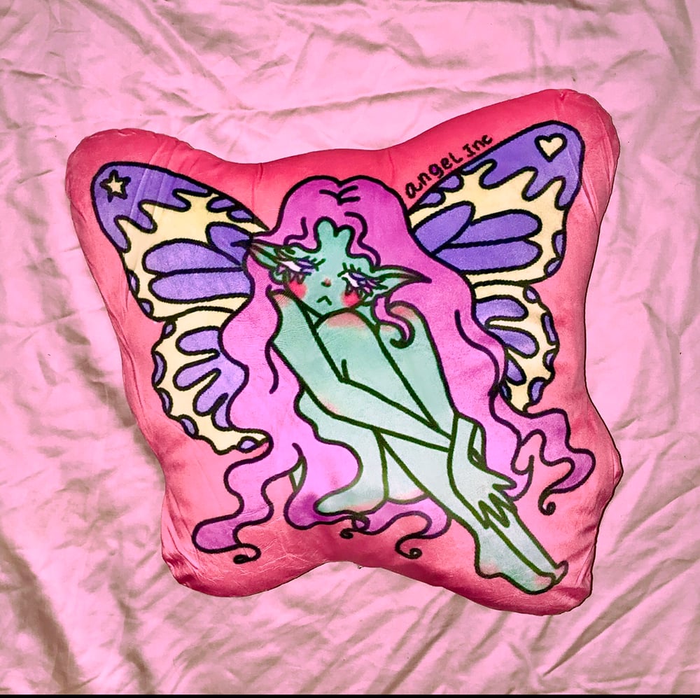 Image of â€˜Shy Fairyâ€™ Decor Pillow