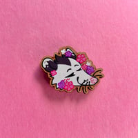 Sapphic Possum Wooden Pin