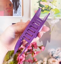 Image 3 of BTS Borahae Whale Hair Claw Clip