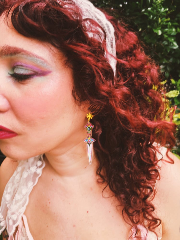 Image of Dagger to my Heart earrings
