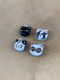 Image 8 of Tiny Kitty Charms - Platinum Lustre
