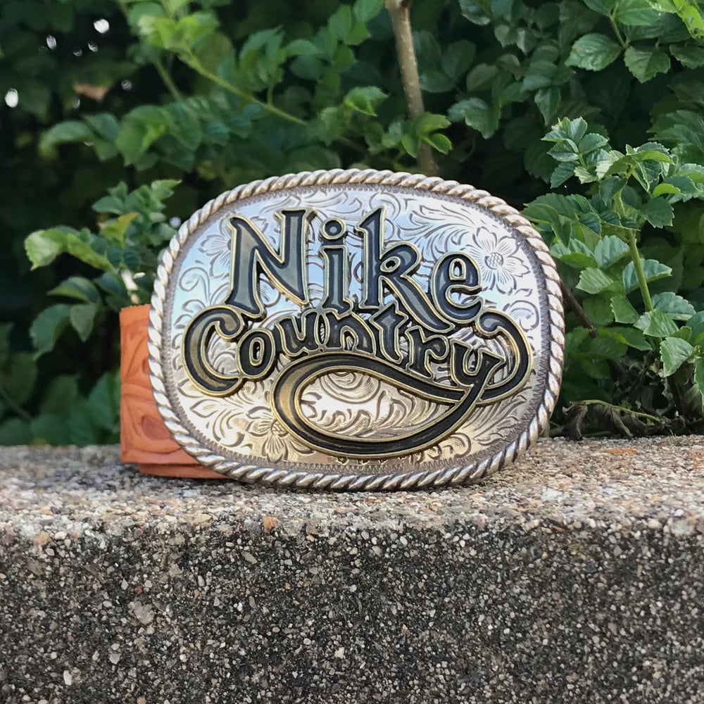 Nike Country Plate Buckle Belt - Size S (2003)