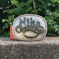 Image 1 of Nike Country Plate Buckle Belt - Size S (2003)