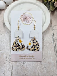 Image 4 of Daisy Leopard Earrings