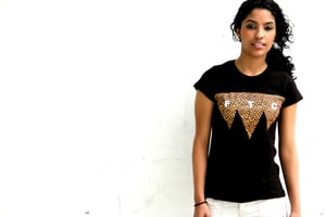 Image of Five Tie City Women Black T-shirts