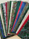 Marbled Papers Pack - Holiday