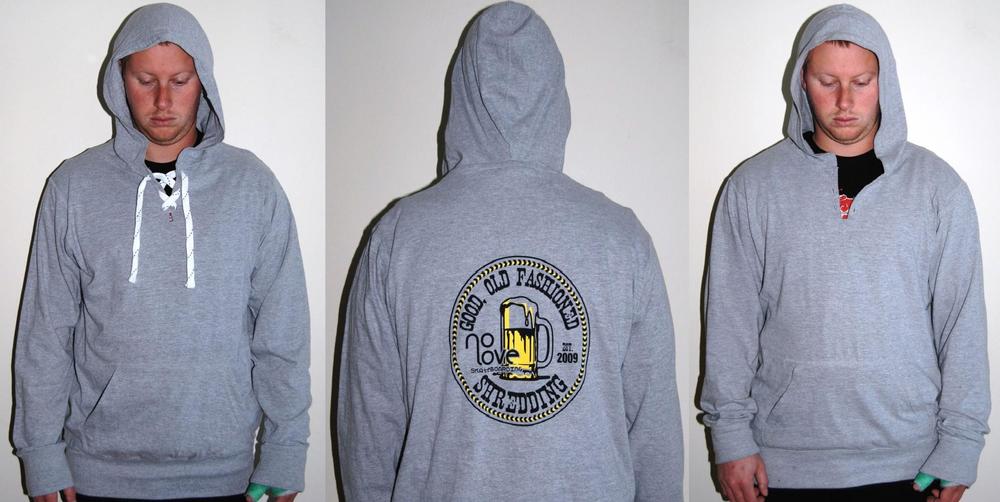 Image of Old Fashioned Shredding Light Hoody Grey