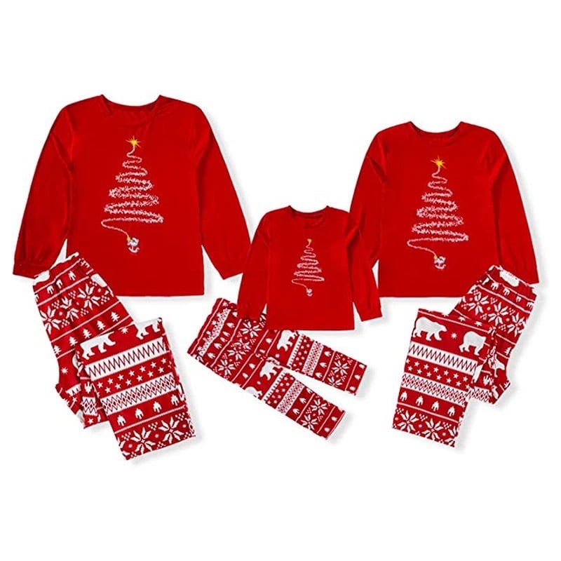 Image of 'Oh Xmas tree' Red Pyjamas 