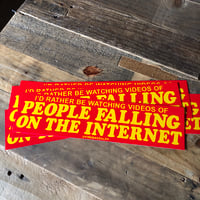 People Falling on the Internet - 12x3 Bumper Sticker