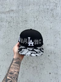 3M BLACK DODGERS CUSTOM FITTED CA
