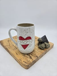 Image 2 of White Mom Heart Mug