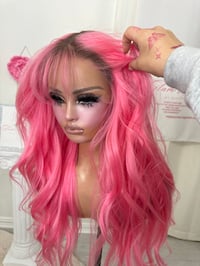 Image 14 of Salmon pink bangs (ready to ship) 