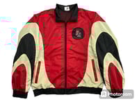 Red Vintage Windbreaker Jacket