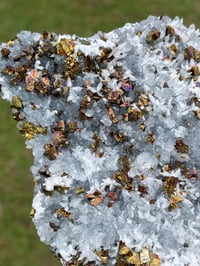 Image 12 of UV Calcite With Chalcopyrite Flakes Specimen #1914 