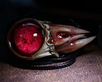 Image 14 of Crimson Oracle Snaggletooth Pendant OOAK