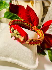 Image 3 of Santisima Muerte Wooden Bracelet 