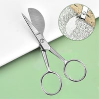 Image 1 of Duckbill Scissor Embroidery Art Craft Applique Stainless Steel Blade Sewing Fabric Rug-punch Carpet 