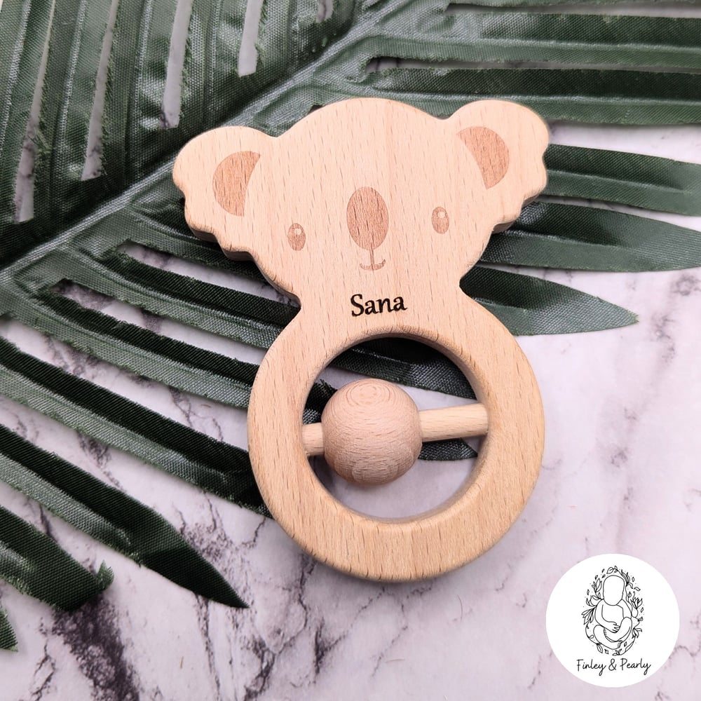 RATTLE: Engraved Animal