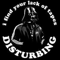 Image 1 of Darth Vader 'I Find Your Lack Of Tapes Disturbing' old-school hip-hop shirt