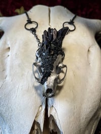 Image 4 of Crystallized Mink Skull - Necklace 