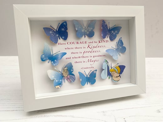 January 12th - Disney Quote - Cinderella - Butterfly Art