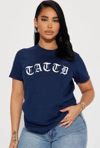 Image 3 of 60% off!!! NAVY BLUE TATTD OG TEE + NAVY&WHITE CAP + BIKER SHORTS BUNDLE!!! 💙