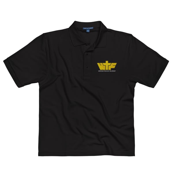 Image of Wrestling Theology Black Polo