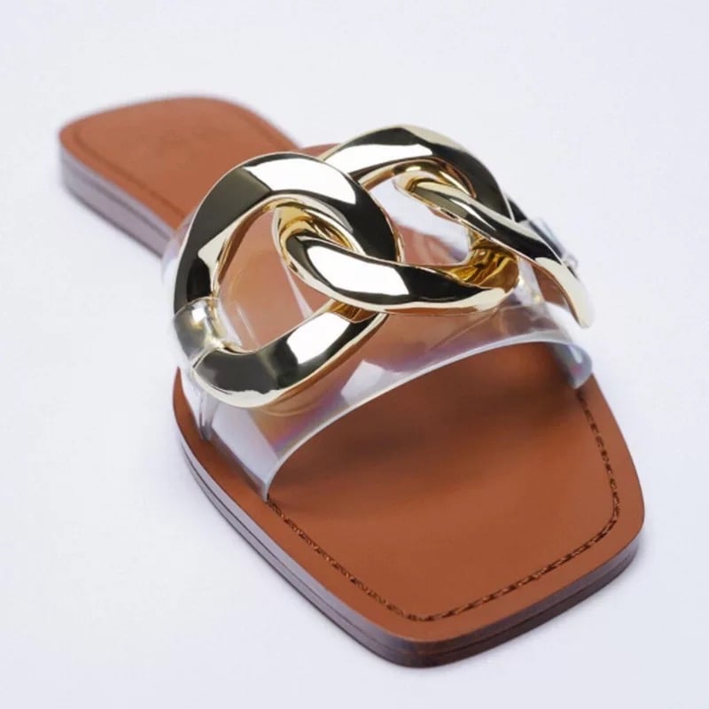 Image of ‘Jezebel’ Perspex Chain sandals