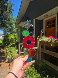 Image 3 of Stained glass Donut suncatcher
