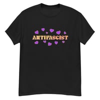 Image 2 of Antifascist Hearts Tee / Dark Neutrals Collection