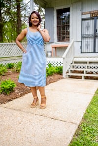 Image 1 of Double Striped Dress w/pockets