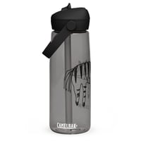 Image 9 of Flip straw water bottle zebra 