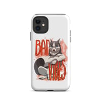 Image 1 of Tough iPhone case - Dog w/ Bad Vibes