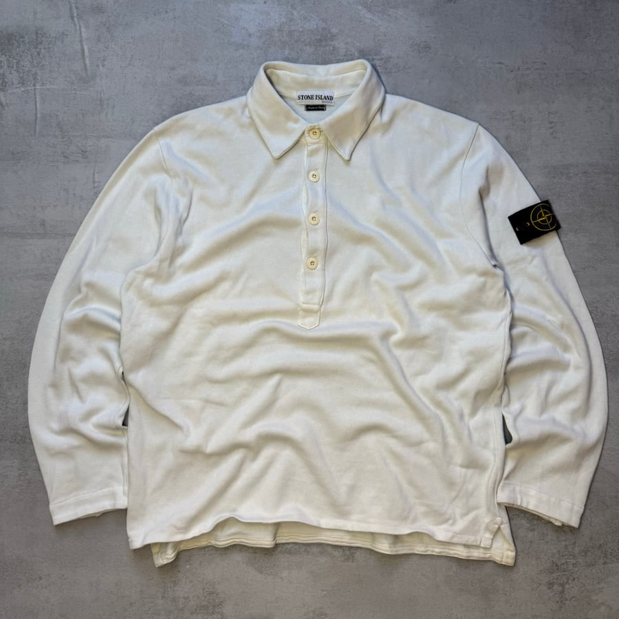 Image of SS 2002 Stone Island Button Up Sweatshirt, Size Large