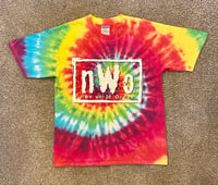 Image 1 of 1999 NWO "NO PEACE" TIE DYE SHIRT 